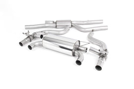 BMW F87 M2 Comp - GPF/OPF-Back Exhaust System with Quad GT-90 Burnt Titanium Trims