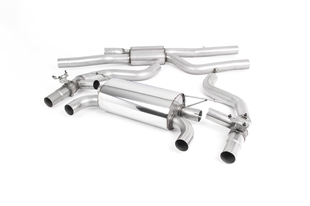 BMW F87 M2 Comp - GPF/OPF Back Race Exhaust System (Louder) with Quad GT-90 Burnt Titanium Trims