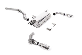 Non-Resonated (Louder) GPF/OPF-Back Exhaust System with Polished GT-90 Trims