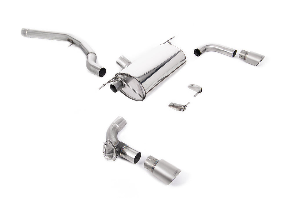 Non-Resonated (Louder) GPF/OPF-Back Exhaust System with Titanium GT-90 Trims
