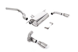 Non-Resonated (Louder) GPF/OPF-Back Exhaust System with Titanium GT-90 Trims