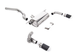 Non-Resonated (Louder) GPF/OPF-Back Exhaust System with Carbon Jet-90 Trims