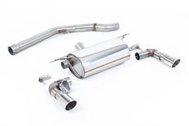 BMW F20/21 M140i - Non-Resonated (Louder) GPF/OPF-Back Exhaust System with Polished GT-90 Trims