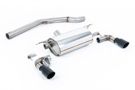 BMW F20/21 M140i - Non-Resonated (Louder) GPF/OPF-Back Exhaust System with Cerakote Black GT-90 Trims