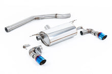 Load image into Gallery viewer, BMW F20/21 M140i - Non-Resonated (Louder) GPF/OPF-Back Exhaust System with Burnt Titanium GT-90 Trims