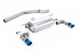 BMW F20/21 M140i - Non-Resonated (Louder) GPF/OPF-Back Exhaust System with Burnt Titanium GT-90 Trims