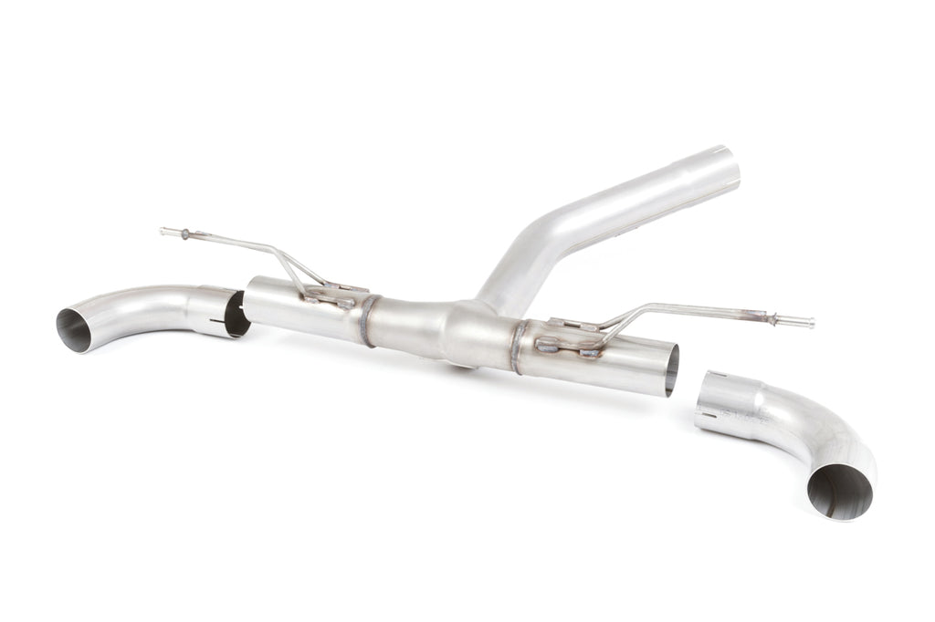 Non-Valved (Louder) Rear Silencer Bypass with GT-90 Polished Trims - M135i Valance