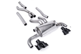 BMW G20/21 M340i & G22 M440i - Cat-Back Exhaust System with Quad GT-100 Black Trims
