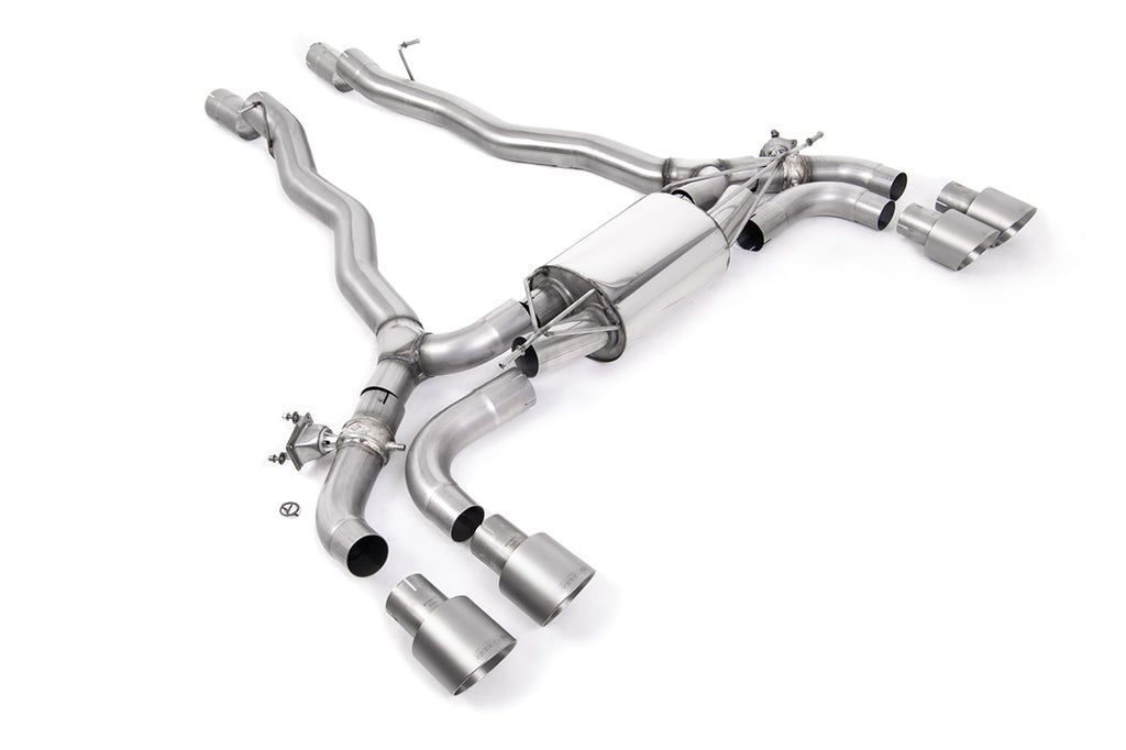 BMW M5 F90 - OPF/GPF Back System with Brushed Titanium GT-100 Trims - ECE Approved