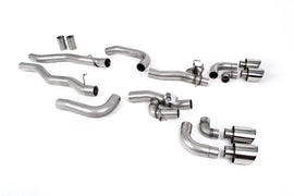 BMW M8 F91/92/93 (GPF Equipped) - OPF/GPF Back System with valved Rear Silencer Bypass & GT-115 Polished Trims