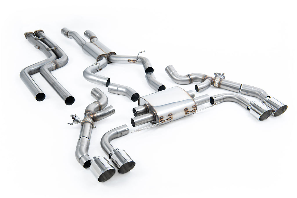 BMW X3 G01 S58 - Non-Resonated (Louder) Downpipe Back Exhaust System with Polished Trims