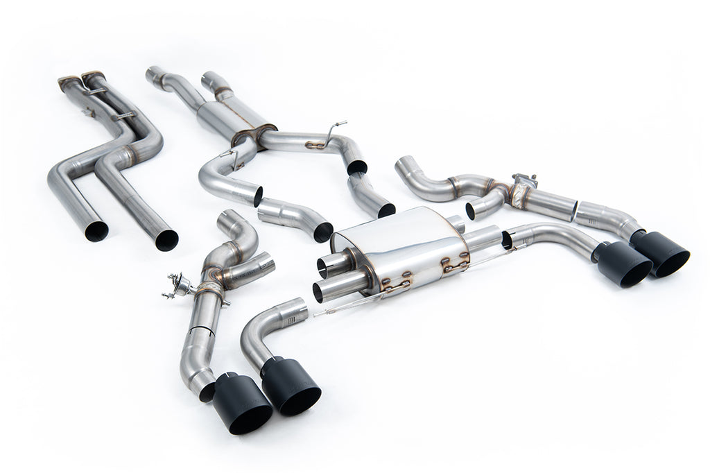 BMW X3 G01 S58 - Non-Resonated (Louder) Downpipe Back Exhaust System with Cerakote Black Trims