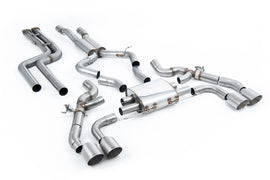 BMW X3 G01 S58 - Non-Resonated (Louder) Downpipe Back Exhaust System with GT-115 Titanium Trims