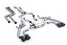 BMW X3 G01 S58 - Non-Resonated (Louder) Downpipe Back Exhaust System with JET-115 Carbon Trims