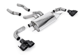 Particulate Filter Back Exhaust System with Quad GT-100 Cerakote Black Trims