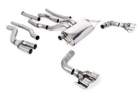 Cat-back Exhaust System with Quad GT-100 Polished Trims