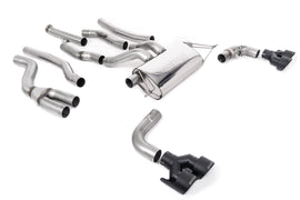 Cat-back Exhaust System with Quad GT-100 Cerakote Black Trims