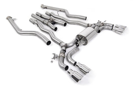 BMW M5 F90 LCI (GPF Equipped) - Cat Back Exhaust System with Polished GT-100 Trims