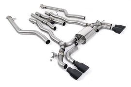 BMW M5 F90 LCI (GPF Equipped) - Cat Back Exhaust System with Cerakote Black GT-100 Trims