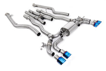 Load image into Gallery viewer, BMW M5 F90 LCI (GPF Equipped) - Cat Back Exhaust System with Burnt/Blue Titanium GT-100 Trims