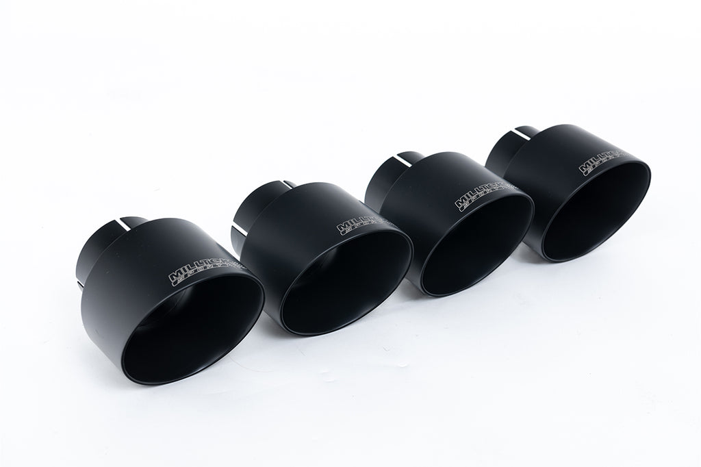 BMW F40 M135i - Maxton x Milltek - OPF/GPF Back System with Quad GT-100 Cerakote Black Trims - Fits to Maxton Diffuser Only
