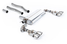 Load image into Gallery viewer, BMW F40 1 Series 128ti - Maxton x Milltek - OPF/GPF Back Exhaust System with Quad GT-100 Brushed Titanium Trims -  Fits Maxton Diffuser Only