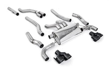 Load image into Gallery viewer, Cat Back Exhaust System with Quad GT-100 Cerakote Black Trims