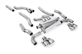 Cat Back Exhaust System with Quad GT-100 Polished Trims