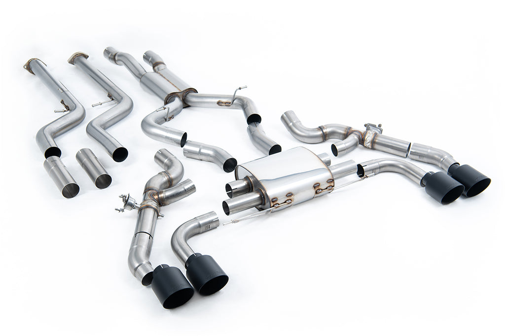 BMW X3 G01/X4 G02 S58 LCI - Primary Cat-Back System with Cerakote Black Trims