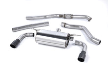 Load image into Gallery viewer, Resonated (Quieter) Cat-Back Exhaust System with Cerakote Black Tips