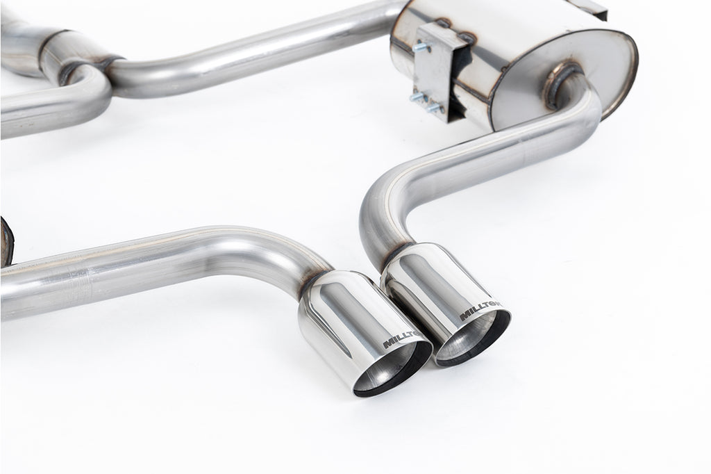 Mini Cooper S R52 - Full Resonated (Quieter) Exhaust System with Hi-Flow Sports Catalyst &amp; Polished Trims