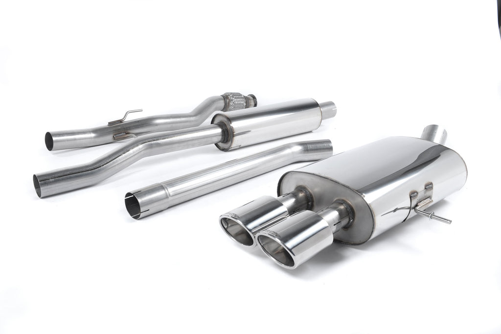 Mini Cooper S R56/R58 - Resonated (Quieter) Cat-Back Exhaust System with Twin Oval Tailpipes