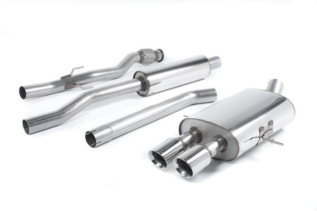 Mini Cooper S R56/R58 - Resonated (Quieter) Cat-Back Exhaust System with Twin Round Tailpipes