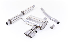 Mini Cooper S F56 - Resonated (Quieter) Cat-Back Exhaust System with Titanium Tips