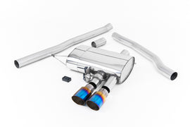 Mini Cooper S F56 - Valved & Non-Resonated (Louder) Cat-Back Exhaust System with Burnt Titanium Tips
