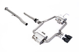 Mini Cooper S R53 - Non-resonated (louder) Cat Back Exhaust System with Cerakote Black Trims