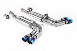 Mercedes G63 W463 (ROW Non GPF Models) - Valved Cat-Back Exhaust System with Burnt/Blue Titanium Trims