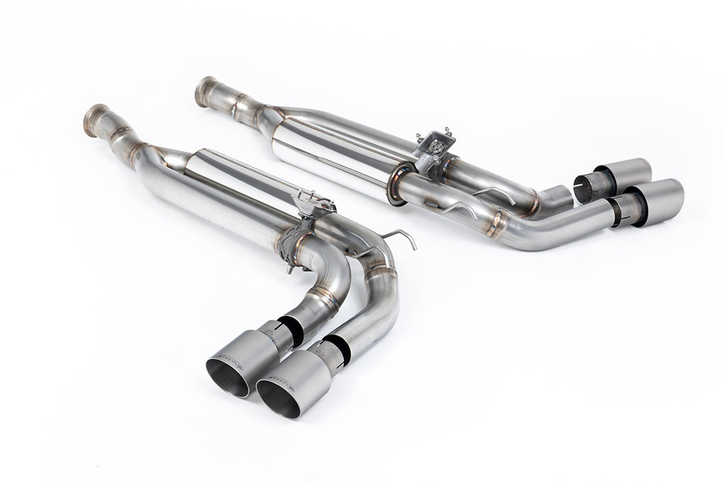 Mercedes G63 W463 (UK/Euro GPF Models) - Cat-Back Exhaust System with Brushed Titanium Trims