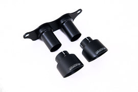 Porsche 991.2 GT3 & GT3 RS - GT-100 Cerakote Black Trims & Mounting Plate - Fits to OE Rear Silencer