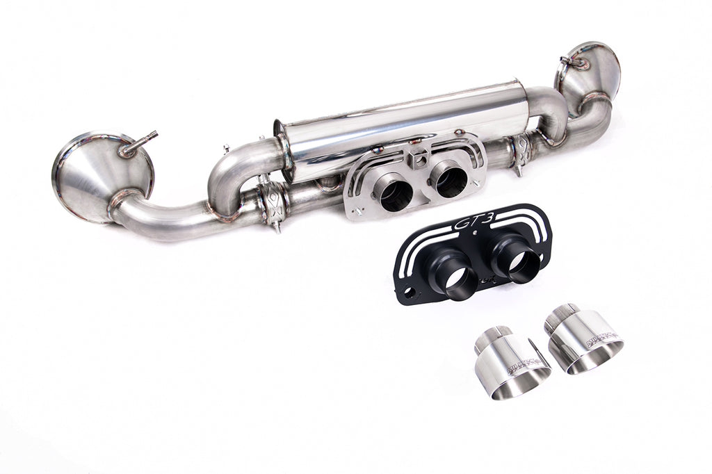 Porsche 992.1 &amp; 992.2 GT3 - Rear Silencer(s) with GT-100 Polished Trims