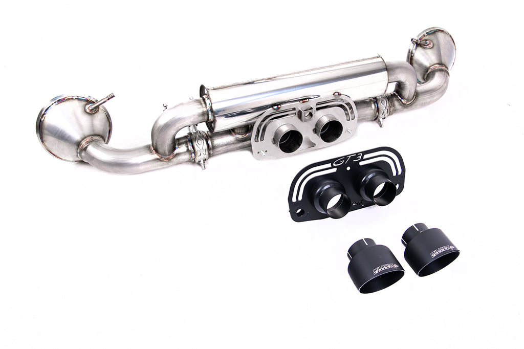 Porsche 992.1 &amp; 992.2 GT3 - Rear Silencer(s) with GT-100 Cerakote Black Trims