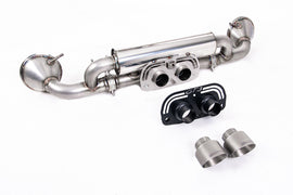 Porsche 992.1 & 992.2 GT3 - Rear Silencer(s) with GT-100 Brushed Titanium Trims