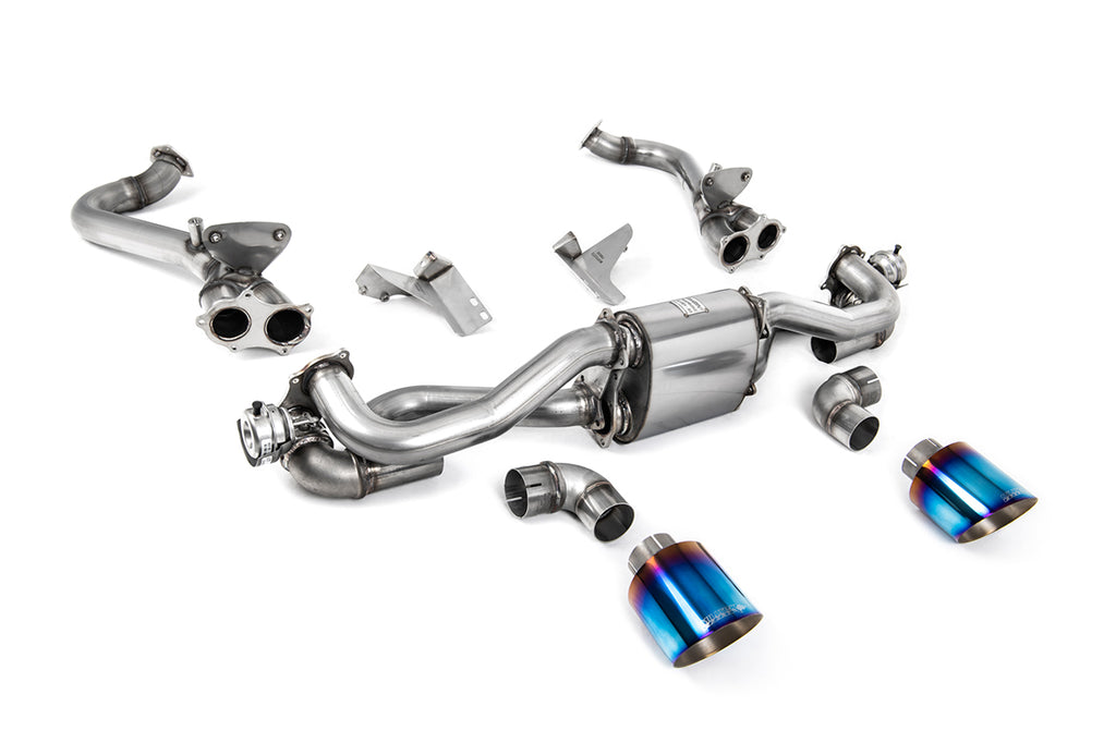 Porsche 718 GTS &amp; Spyder Boxter/GT4 4.0 Cayman (GPF PDK Models) - GPF/OPF Bypass with Burnt/Blue Titanium Trims