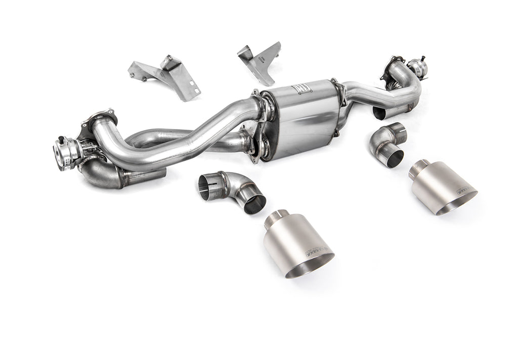 Porsche 718 GTS &amp; Spyder Boxter/GT4 4.0 Cayman (GPF PDK Models) - Particulate Filter-Back with Brushed Titanium Trims