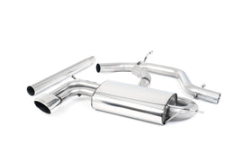 Seat Leon 2.0 TDI - Non-Resonated (Louder) Cat-Back Exhaust System with Oval Tips (Non Detachable)