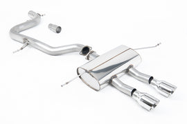 Seat Leon Cupra R 2.0 TSI 265ps - Non-Resonated (Louder) Cat-Back Exhaust System with Dual Polished GT100 Tips