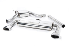 Seat Leon Cupra 280/290 (Non GPF Models) - Resonated (Quieter) Cat-Back Exhaust System with Front Silencer Delete & Polished Oval Tips
