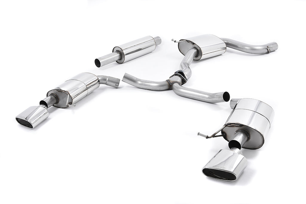 Seat Leon ST Cupra 280/290 2.0 TSI (Non GPF Models) - Resonated (Quieter) Cat-Back Exhaust System with Polished Oval Tips