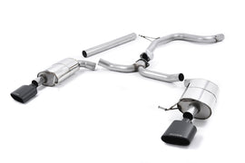 Seat Leon ST Cupra 280/290 2.0 TSI (Non GPF Models) - Non-Resonated (Louder) Cat-Back Exhaust System with Cerakote Black Oval Tips
