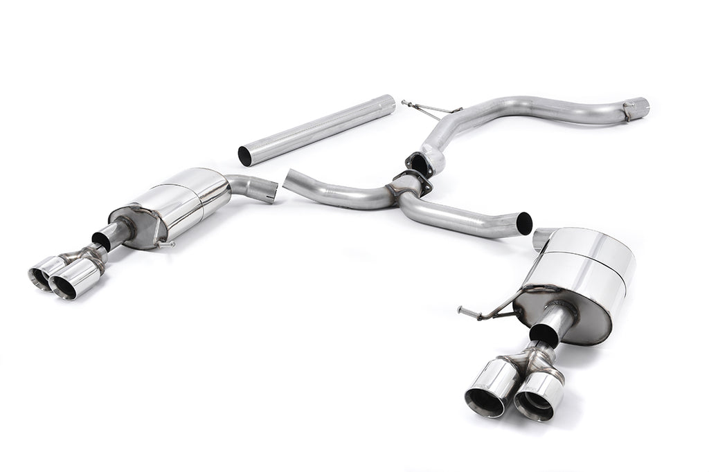 Seat Leon ST Cupra 280/290 2.0 TSI (Non GPF Models) - Non-Resonated (Louder) Cat-Back Exhaust System with Quad Round Polished Tips